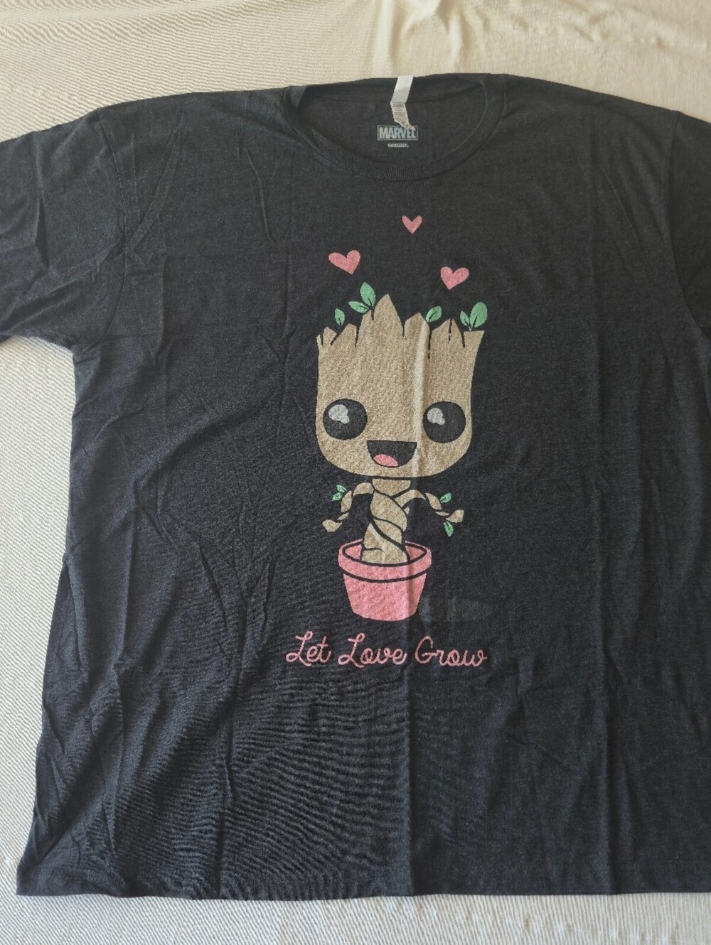Marvel Let Love Grow Groot Graphic T-Shirt 2XL New